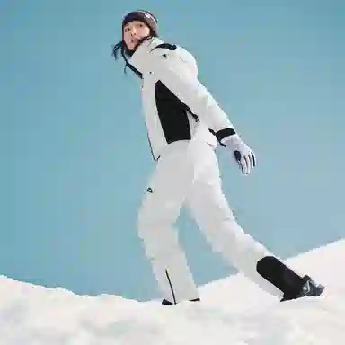 蕉下 短款修身单双板专业防水保暖滑雪衣 女款