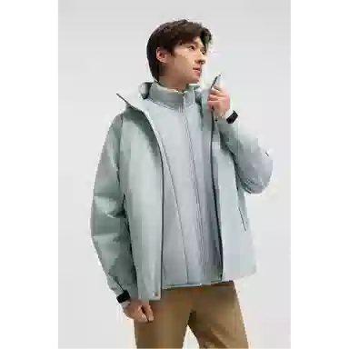 蕉下  硬壳可拆帽三合一简约通勤保暖户外休闲防风防寒透气舒适 冲锋衣 男款