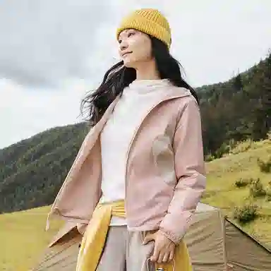 蕉下 超轻薄连帽抗湿冷气绒长袖夹克外套 女款