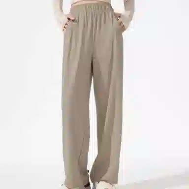 蕉下 百搭纯色高腰阔腿休闲裤 女款
