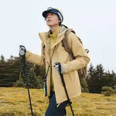 蕉下  纯色经典连帽  保暖耐磨透气速干防水防风冲锋衣 男款