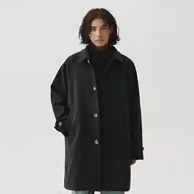 714STREET Balmacaan Wool Coat