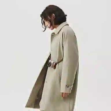 714STREET Balmacaan Wool Coat