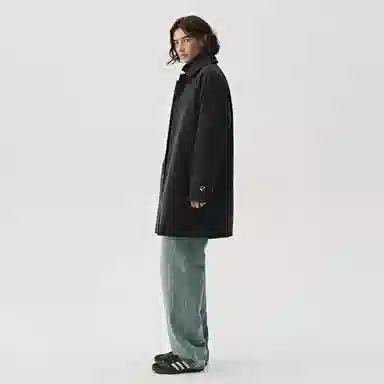 714STREET Balmacaan Wool Coat