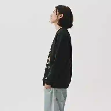 714STREET Retro Print Sweatshirt