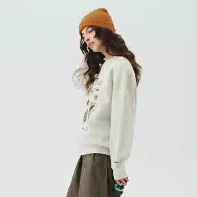 714STREET Retro Print Sweatshirt