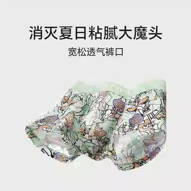 MAST POINT Plant Floral Cartoon Print Boxer Briefs 3-Pack