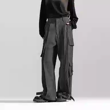 Huanzhe Cargo Pants Grey