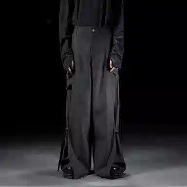 Huànxiàngzhě Wide Leg Trousers Black