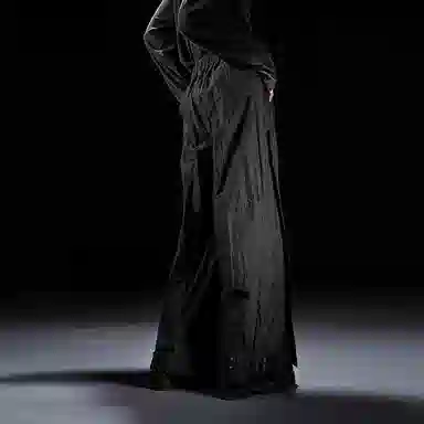 Huànxiàngzhě Original Design Black Wide-Leg Pants