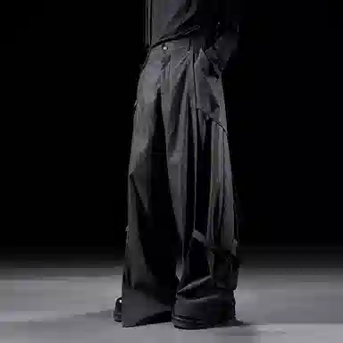 Huànxiàngzhě Wide Leg Trousers Black