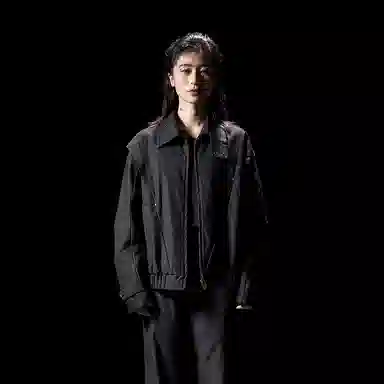 Huanzhe Black Windbreaker Jacket