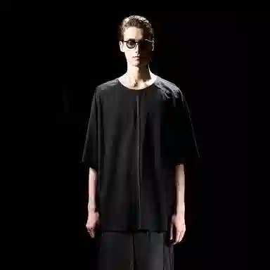 Phantom Stitch Tee Black