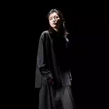 幻象者 原创设计条纹宽松中性风衬衣长袖衬衫 男女同款 黑色