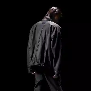 Huanzhe Black Windbreaker Jacket