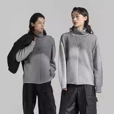 Huanzhe Gradient Turtleneck Sweater