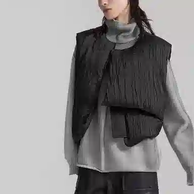 Huànxiàngzhě Original Design Down Vest Black