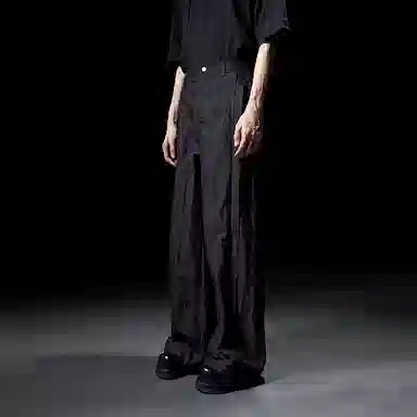 Huànxiàngzhě Black Wide-Leg Pants