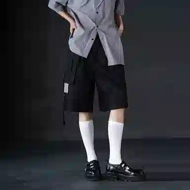 Huanzhe Cargo Shorts Black