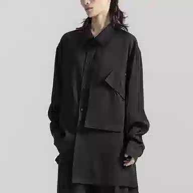 Huanzhe Long Sleeve Shirt Black