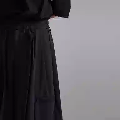 幻象者 原创设计直筒宽松复古中腰五分休闲短裤 男女同款 黑色