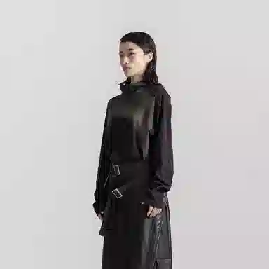 Huanzhe High Neck Knit Black