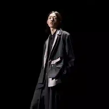 Huànxiàngzhě Asymmetric Blazer Black