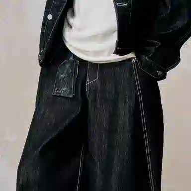 幻象者 原创设计收纳便携小件物品 植鞣皮 卡包 男女同款情侣款 黑色