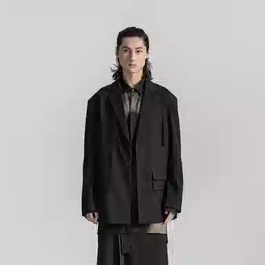 幻象者 简约纯色休闲长袖西装 女款