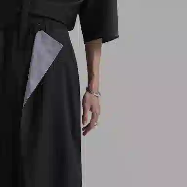 Huànxiàngzhě Original Design Wide-Leg Pants Black