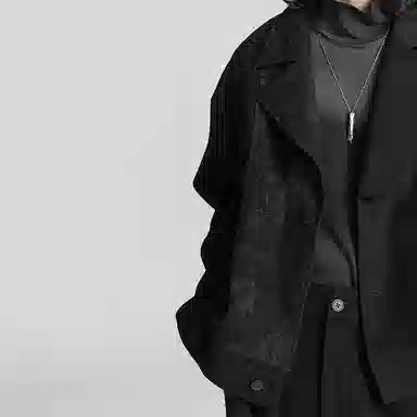 Huanzhe Asymmetric Jacket Black