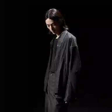 Huanzhe Black Windbreaker Jacket