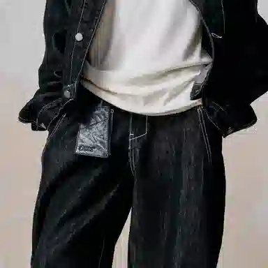 幻象者 原创设计收纳便携小件物品 植鞣皮 卡包 男女同款情侣款 黑色