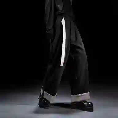 Phantom Nine-Tenths Loose Straight Pants Black