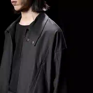 Huanzhe Black Windbreaker Jacket