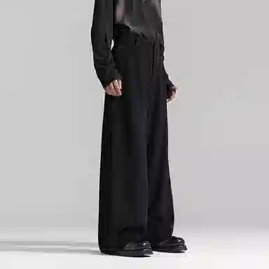 Huànxiàngzhě Original Design Wide-Leg Pants Black