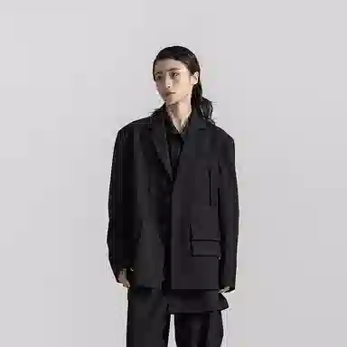 幻象者 简约纯色休闲长袖西装 女款