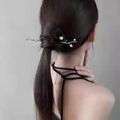 尚先生 中国风新中式金属日常玉兰花枝高级感现代小众发钗 发簪 女款