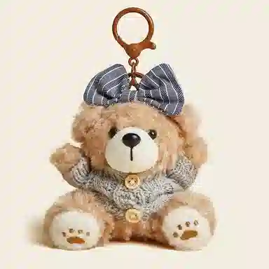 尚先生 原创小众烘焙小熊包包高级感玩具公仔书包小挂饰 毛绒 挂件 男女同款情侣款