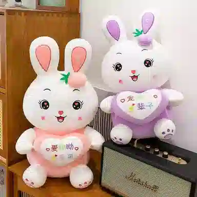 尚先生 公仔抱心兔 毛绒 配饰 男女同款情侣款