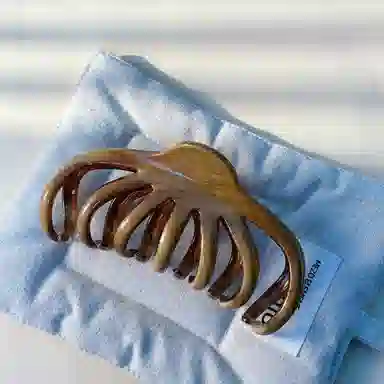 尚先生 流行复古大号抓夹气质美拉德南瓜发饰气质夹子 亚克力 发夹 女款