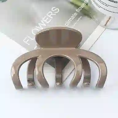 尚先生 夏季彩色大号盘发抓夹发量多亚克力后脑勺简约鲨鱼夹高级 发夹 女款