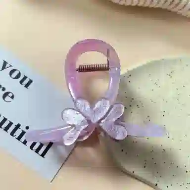 尚先生 夏季清新爱心抓夹田园风鲨鱼夹后脑勺盘发发卡新款头饰发夹发抓 发饰 女款