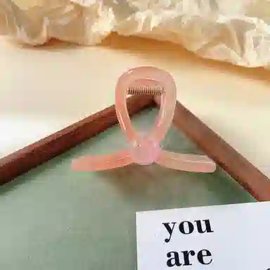 尚先生 渐变橙色中号抓夹高级感轻奢细闪圆珠鲨鱼夹后脑勺发卡新款发抓 发饰 女款