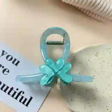 尚先生 夏季清新爱心抓夹田园风鲨鱼夹后脑勺盘发发卡新款头饰发夹发抓 发饰 女款