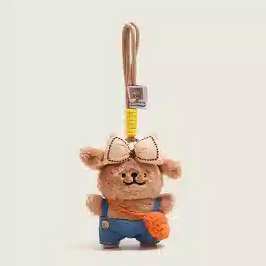 尚先生 小众可爱背带小狗公仔玩偶包书包背包 毛绒 挂件 男女同款情侣款