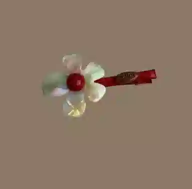 尚先生 韩国东大门小众设计感炫彩色花朵发夹少女感刘海碎发夹头饰 醋酸 边夹 女款