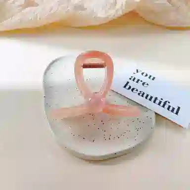 尚先生 渐变橙色中号抓夹高级感轻奢细闪圆珠鲨鱼夹后脑勺发卡新款发抓 发饰 女款