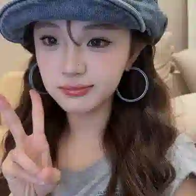 尚先生 大圈圈高级感轻奢小众设计感耳圈耳饰 牛仔合金 耳环 女款