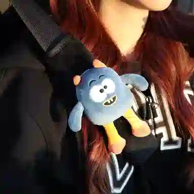 尚先生 卡通丑萌安全带护肩套车内带防勒脖保护套 毛绒 配饰 男女同款情侣款